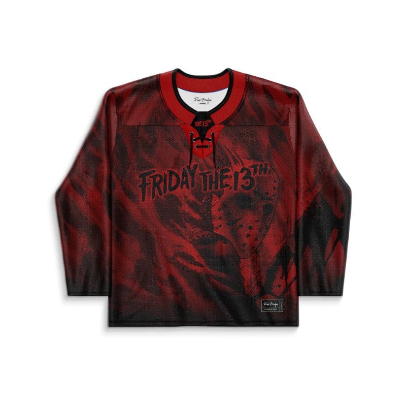 Dark Red Horror Hockey Rave Hockey Jersey