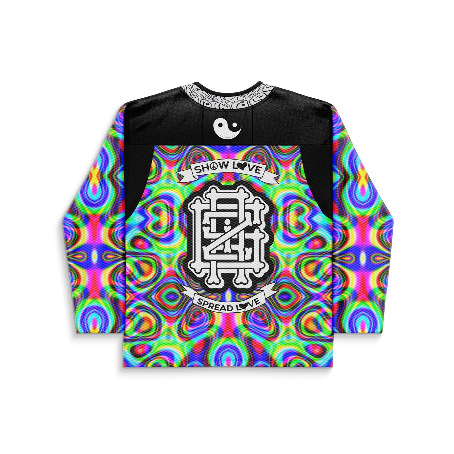 GRiZ Rainbow Kaleidoscopic Mirrored Rave Hockey Jersey