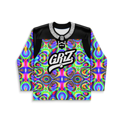 GRiZ Rainbow Kaleidoscopic Mirrored Rave Hockey Jersey