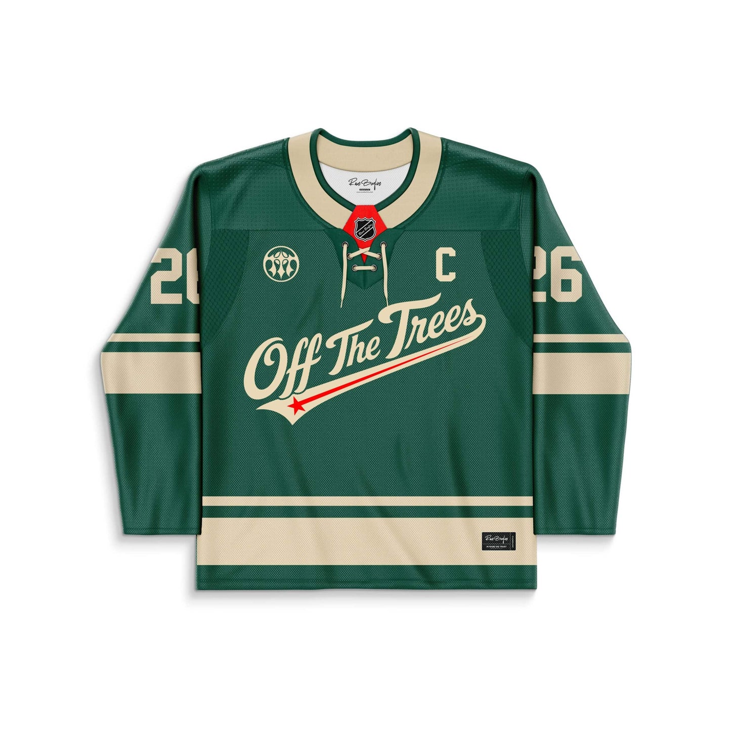 Forest Green Vintage Baseball Rave Hockey Jersey
