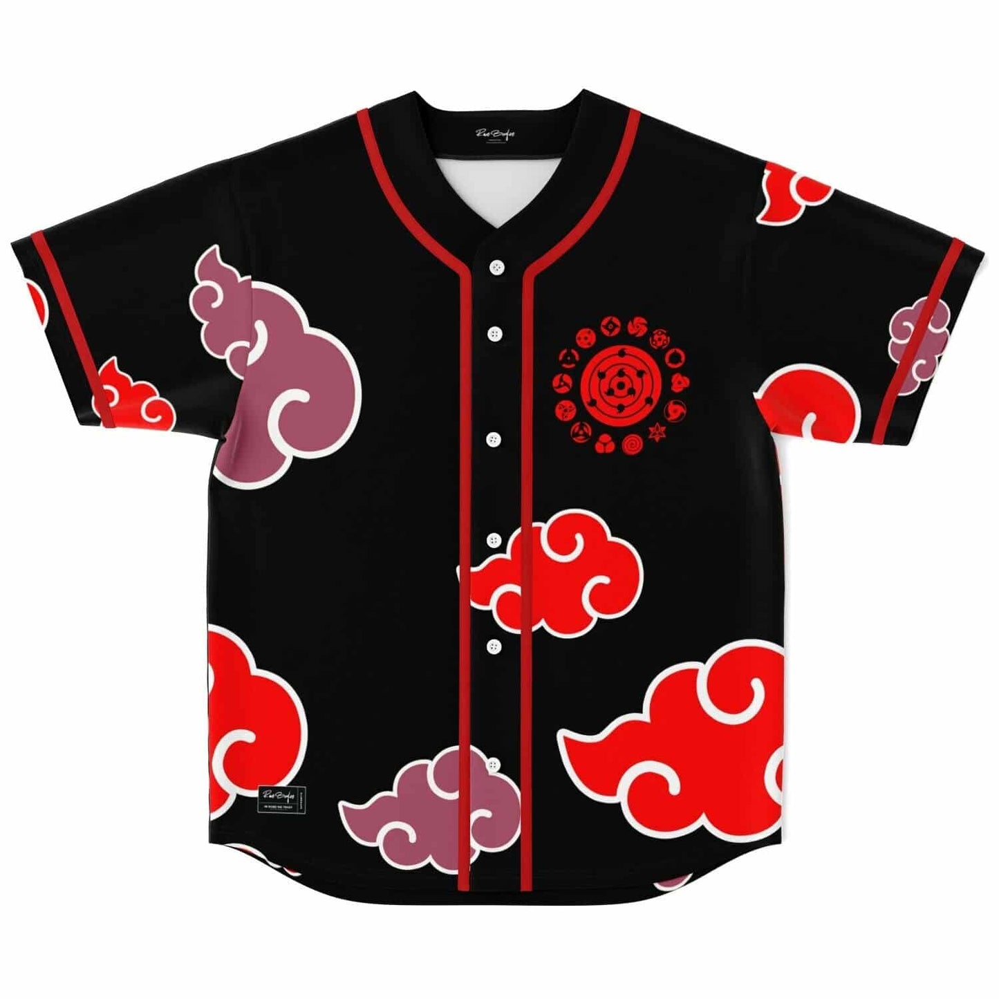 Black Akatsuki Red Rave Baseball Jersey