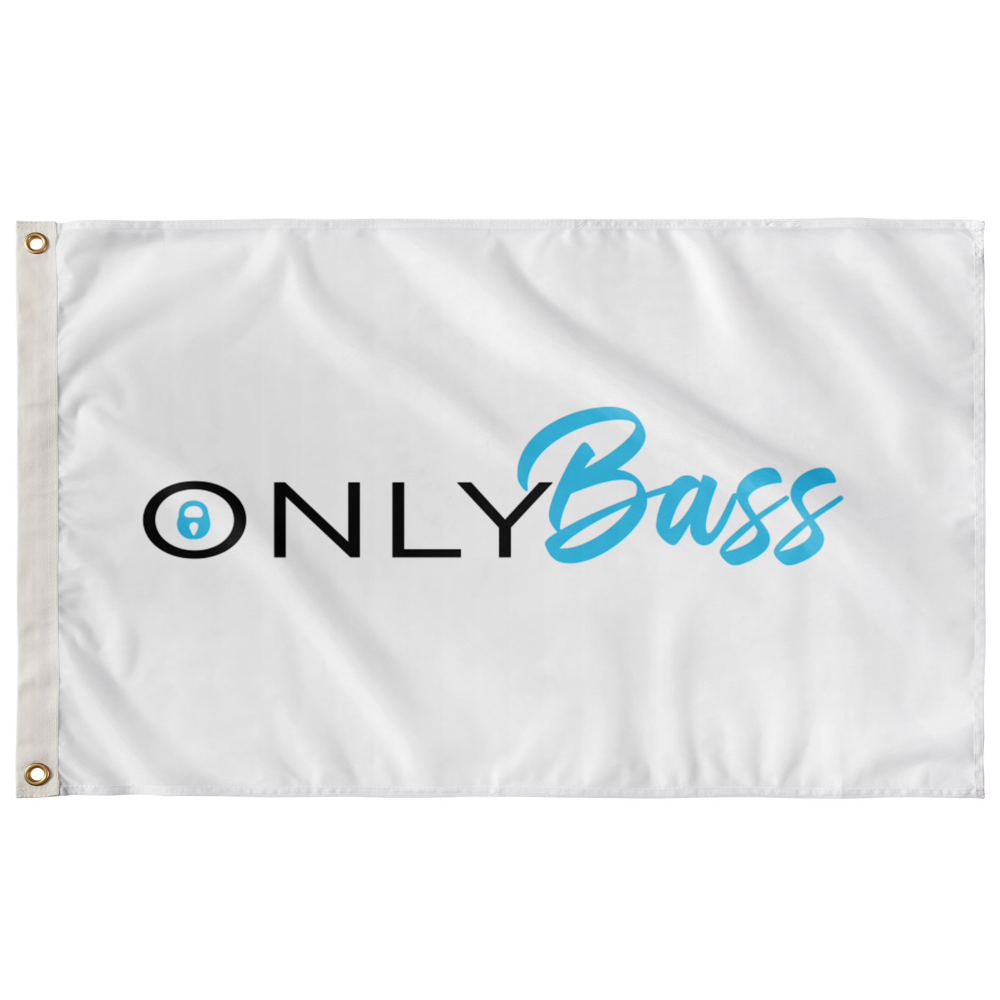 White Wordmark Logo Rave Flag
