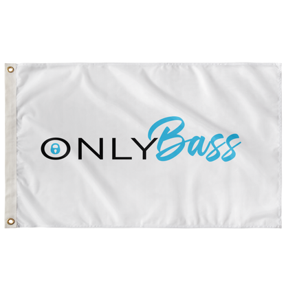 White Wordmark Logo Rave Flag