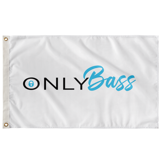 White Wordmark Logo Rave Flag