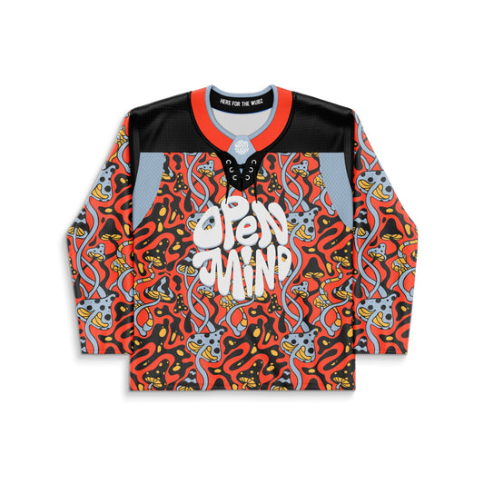 Orange All Psychedelic Rave Hockey Jersey