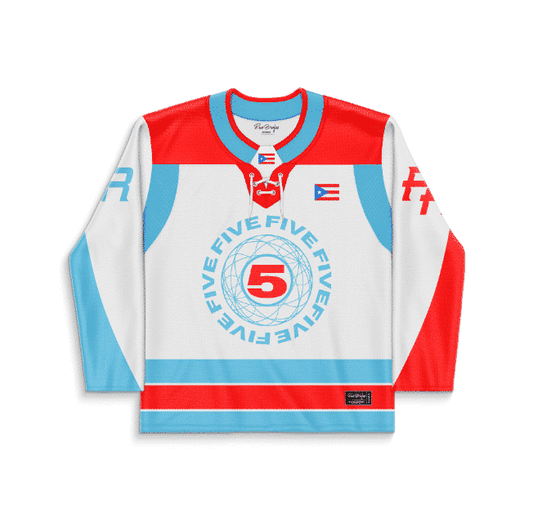 White Puerto Rico Rave Hockey Jersey