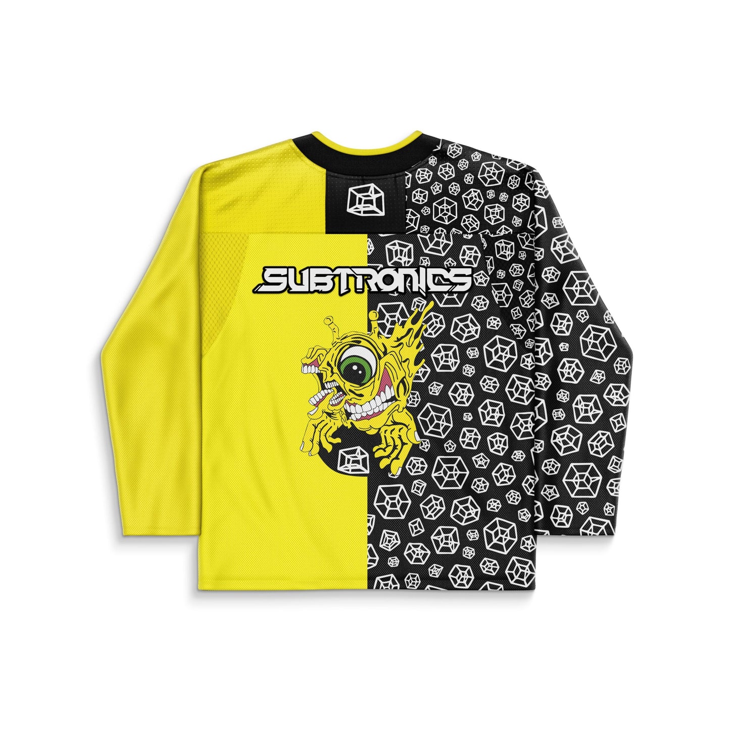 Subtronics Black Split Panel Rave Hockey Jersey