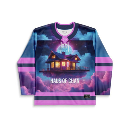 Purple Surreal Night Rave Hockey Jersey