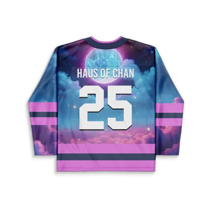 Purple Surreal Night Rave Hockey Jersey