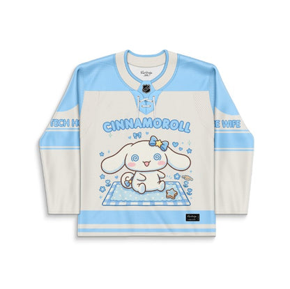 Cream Cinnamoroll Rave Hockey Jersey
