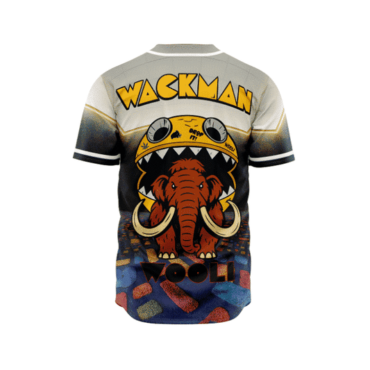 Wooli Cream Pac Man Rave Baseball Jersey