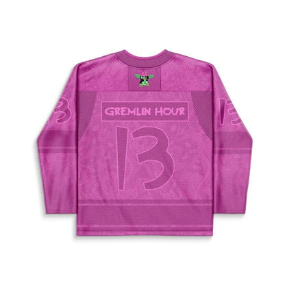 Pink Magenta Gremlins Rave Hockey Jersey