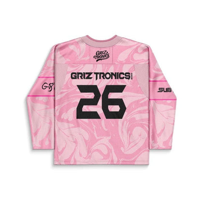 GRiZ Pink Liquid Marble Rave Hockey Jersey