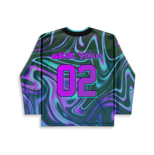 GRiZ Purple Liquid Marble Rave Hockey Jersey
