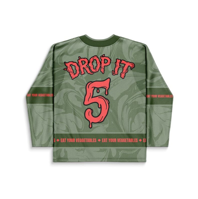 INFEKT Sage Cartoon Vegetable Rave Hockey Jersey