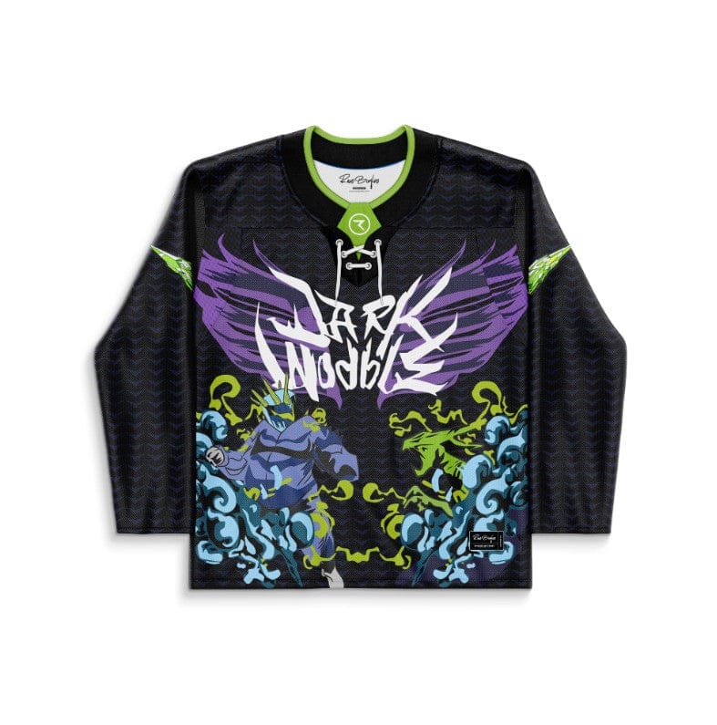 Black Crowned Armored Rave Hockey Jersey