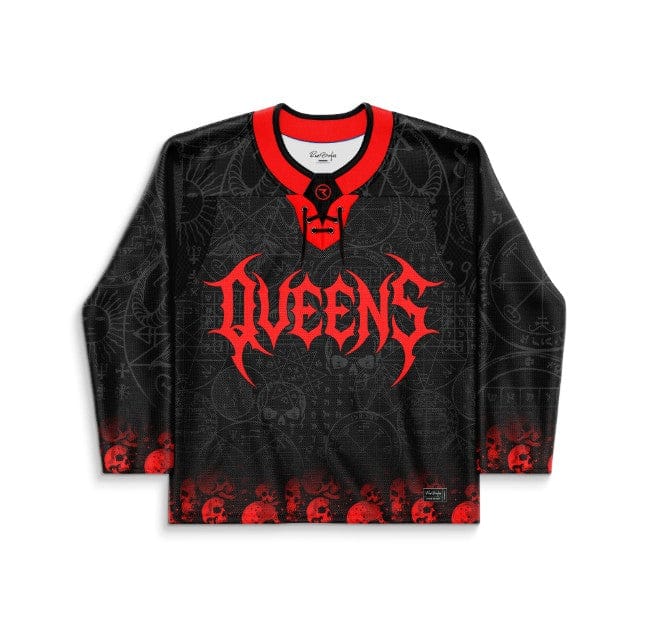 Black Occult Rave Hockey Jersey