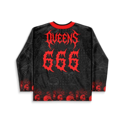 Black Occult Rave Hockey Jersey