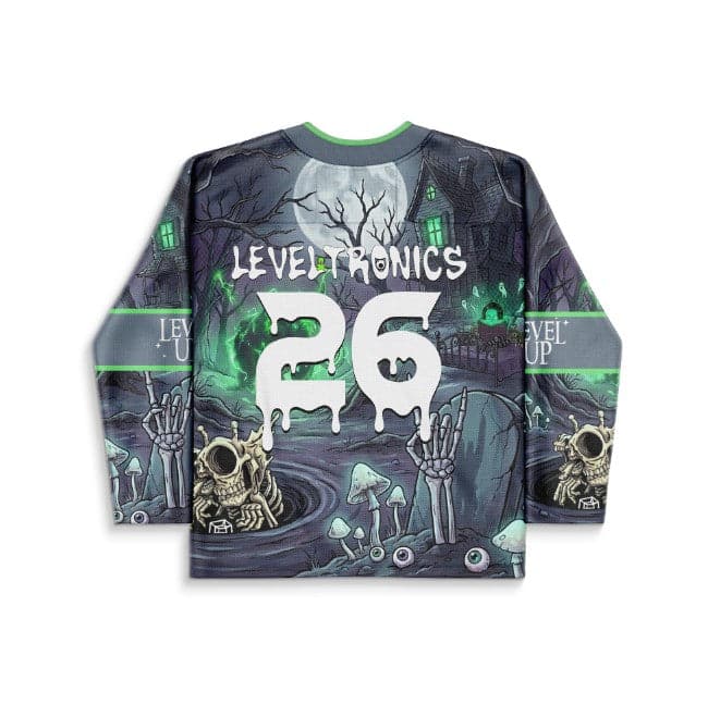 Subtronics Dark Grey Haunted Forest Rave Hockey Jersey