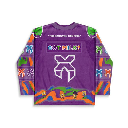Excision Purple Base Cereal Box Rave Hockey Jersey