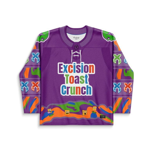 Excision Purple Base Cereal Box Rave Hockey Jersey