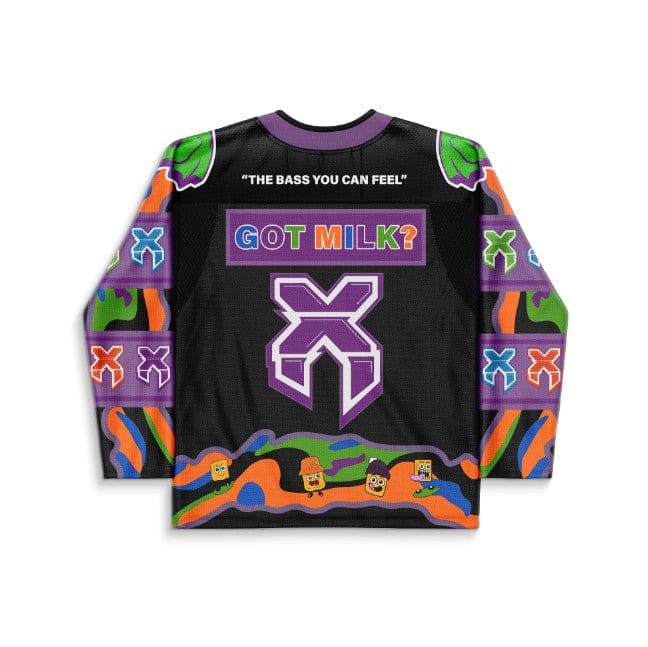 Excision Black Cereal Mascot Rave Hockey Jersey