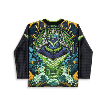 Black Crowned Armored Rave Hockey Jersey