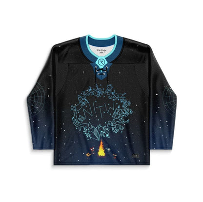 Black Navy Night Sky Rave Hockey Jersey