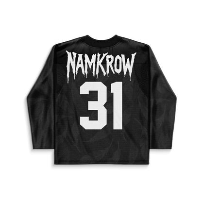 Black Spread Winged Rave Hockey Jersey