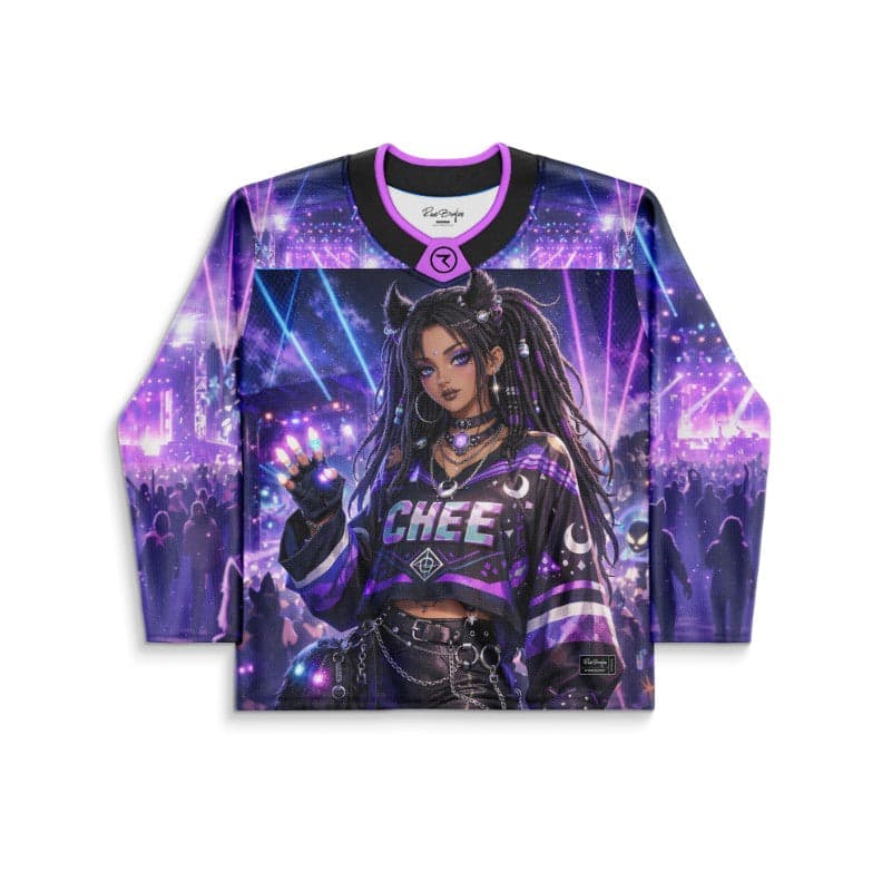 Chee Purple Violet Anime Raver Rave Hockey Jersey