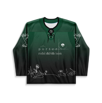 Porter Robinson Forest Green Delicate White Rave Hockey Jersey