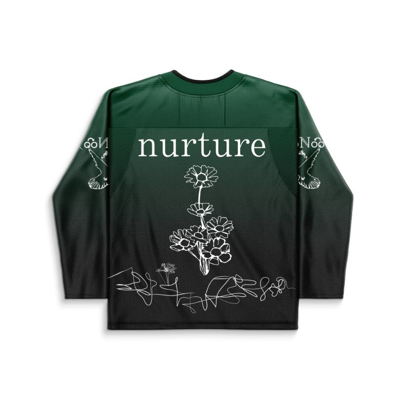 Porter Robinson Forest Green Delicate White Rave Hockey Jersey