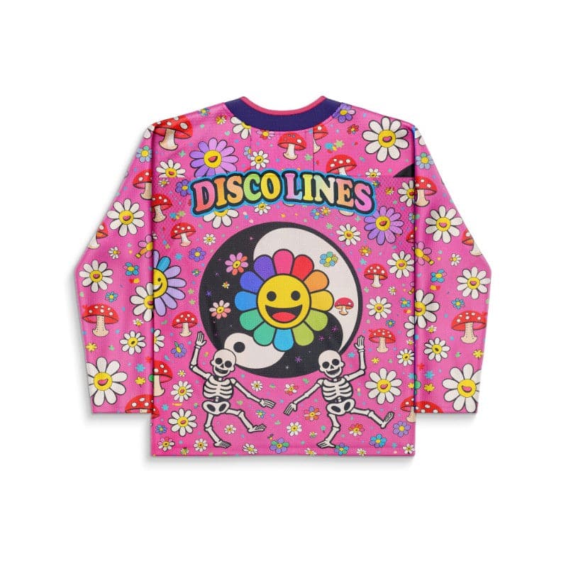 Gorgon City x Disco Lines Purple Front: Grinning Rave Hockey Jersey