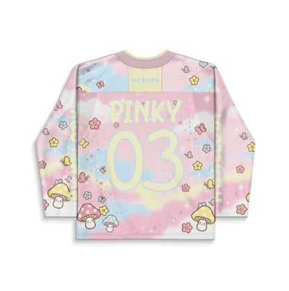 Pastel Pink Kawaii My Rave Hockey Jersey