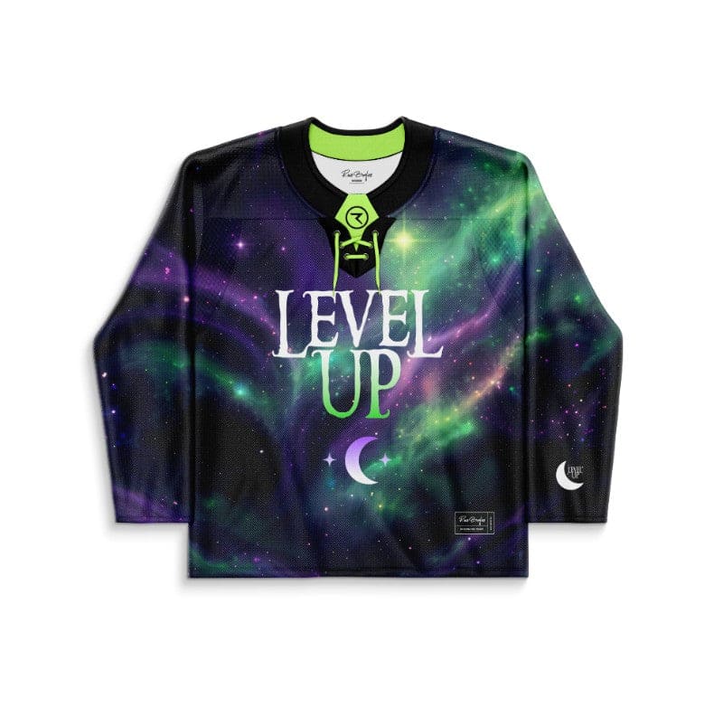 Deep Purple Cosmic Nebula Rave Hockey Jersey