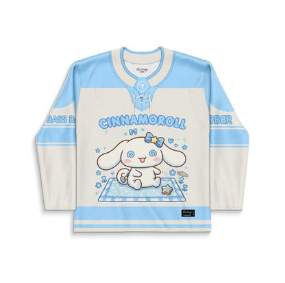 Cream Kawaii Cartoon Rave Hockey Jersey