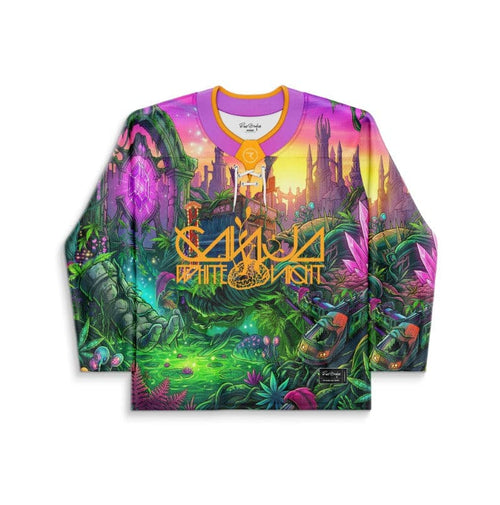 Vivid Psychedelic Fantasy Rave Hockey Jersey