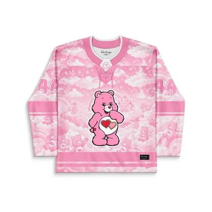 Pink Pastel Cute Cartoon Rave Hockey Jersey
