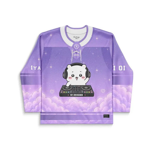 Lavender Kawaii Scene Rave Hockey Jersey