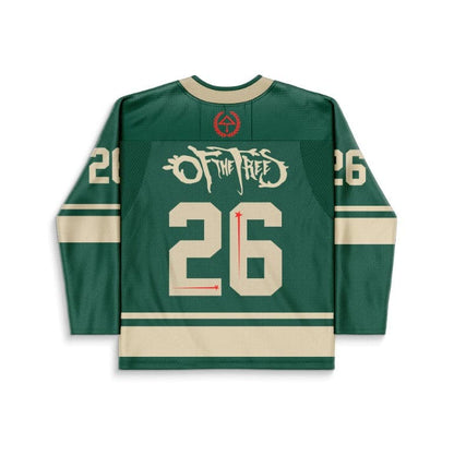 Forest Green Vintage Baseball Rave Hockey Jersey