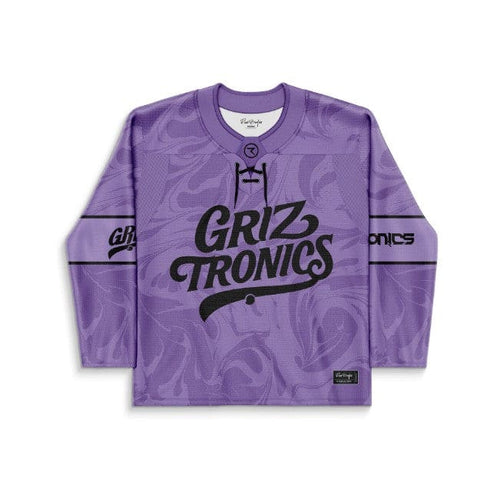 Griztronics Purple Tonal Liquid Rave Hockey Jersey