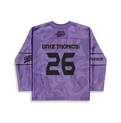 Griztronics Purple Tonal Liquid Rave Hockey Jersey