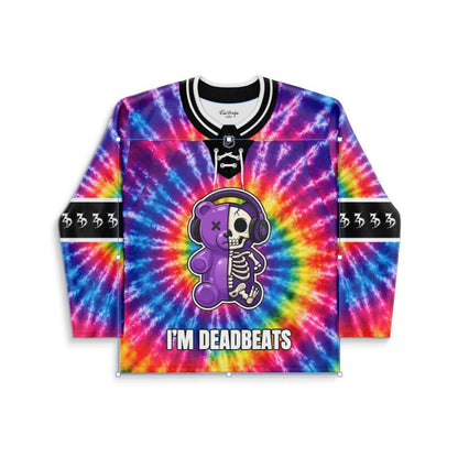 Zeds Dead Rainbow Tie Split Character Rave Hockey Jersey