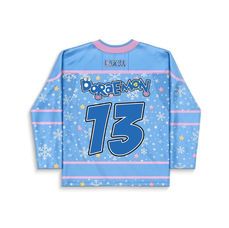 Baby Blue Doraemon Rave Hockey Jersey