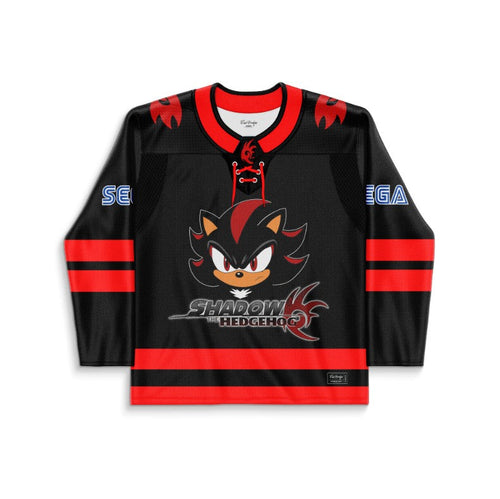 Black Shadow Hedgehog Rave Hockey Jersey