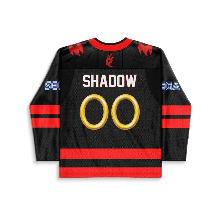 Black Shadow Hedgehog Rave Hockey Jersey