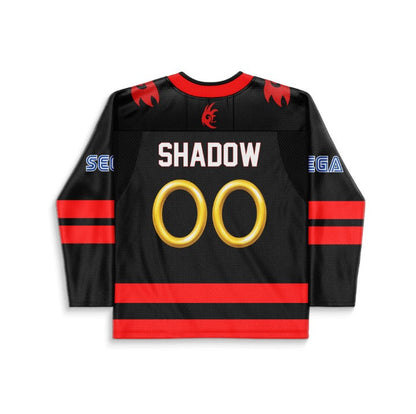 Black Shadow Hedgehog Rave Hockey Jersey