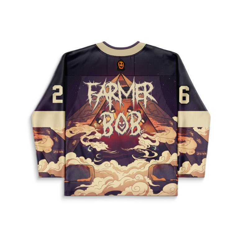 Dark Plum Occult Fantasy Rave Hockey Jersey