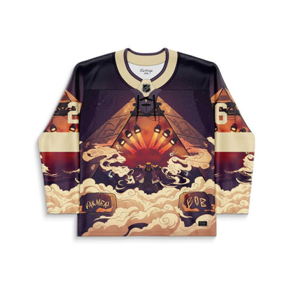 Dark Plum Occult Fantasy Rave Hockey Jersey