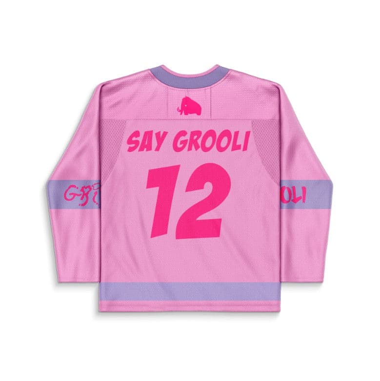 Pink Large Hot Rave Hockey Jersey